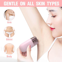 Electric Facial Hair Remover for Women with LED Light USB Charging Portable