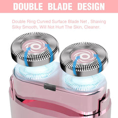 Electric Facial Hair Remover for Women with LED Light USB Charging Portable