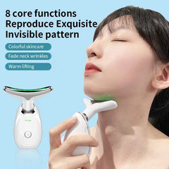 8-in-1 Led Facial Sculptor Shell-Shaped Designfor Face and Neck Care in Glossy