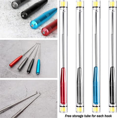 Fish Hook Remover Tool - Quick-Release Device, Adult Fishing Kit with 4-Piece Storage Tube