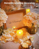 Flameless Flickering LED Candles - 24-Piece 200+HR Battery Operated Warm White Tea Lights for Multi-Occasion Decorations (1.5x1.7)