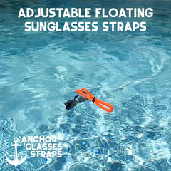 Floating Sunglasses Straps 4-Pack - Buoyant Eyewear Retainer for Water Sports, Beach, Pool - Adjustable Lanyard