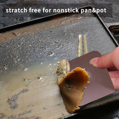 3 pcs Food Scraper Nylon Plastic Pan Pot Scraper, Cast Iron Cleaner Scraper Skillet Scraper Pan Pot Scrubber