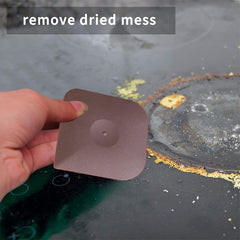 3 pcs Food Scraper Nylon Plastic Pan Pot Scraper, Cast Iron Cleaner Scraper Skillet Scraper Pan Pot Scrubber