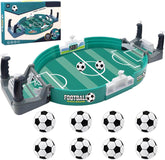 Football Table Interactive Game, Mini Tabletop Soccer Pinball Games Set with 8 Balls
