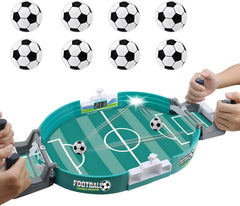 Football Table Interactive Game, Mini Tabletop Soccer Pinball Games Set with 8 Balls