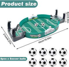 Football Table Interactive Game, Mini Tabletop Soccer Pinball Games Set with 8 Balls