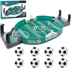 Football Table Interactive Game, Mini Tabletop Soccer Pinball Games Set with 8 Balls
