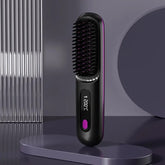 Negative Ion Wireless Hair Straightener - fast heating, lightweight, USB-C charging
