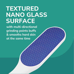 Hard Skin Remover Nano Glass Foot File - Hygienic Pedicure Tool for Durable Dead Skin & Callus Removal, Long-Lasting Buffer & Soft Feet