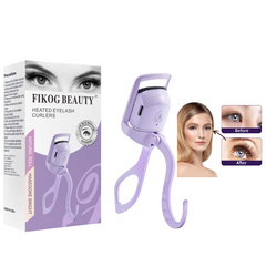 Heated Eyelash Curlers Rapid Heat-up USB Rechargeable Electric Eyelash Curler with Sensing Heating Silicone Pad