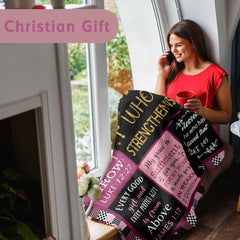 Christian Gifts for Women, Baptism Gifts for Girls, Catholic Religious Gifts Spiritual Inspirational Gifts Confirmation Gifts Blanket 50" X 60"