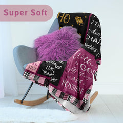 Christian Gifts for Women, Baptism Gifts for Girls, Catholic Religious Gifts Spiritual Inspirational Gifts Confirmation Gifts Blanket 50" X 60"