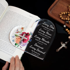 Christian Gifts for Women Birthday, Inspirational Gifts for Women Friends, Acrylic Bible Verse Desk Deco