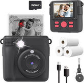 Instant Print Camera—HD, 32GB SD, Portable, For 4-10Y Kids