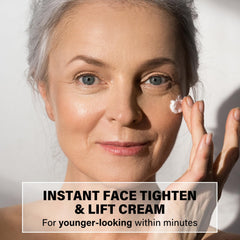 Instant Temporary Face Tightener:Face Firm and Smooth Fine Lines, Pores and Deep Wrinkles Tightening and Lifting cream