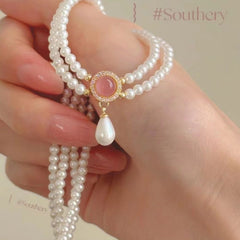 Elegant Pearl Bracelet Necklace Ring Jewelry Set the Perfect Gift for Her