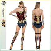 Justice League cosplay women's jumpsuit stage performance costume for men and women