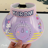 Kuromi Children's UV Hat with Fan - Mesh Top, Baby Cartoon, Unisex Summer Shade