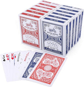 12 Pack Playing Cards Decks of Cards Bulk Poker Size 6 Blue and 6 Red