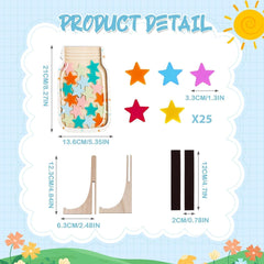 Magnetic Reward Jar, Magnetic Star Reward Jar Classroom, Behavior Management Classroom Tools, Reward Jar System for Classroom Home, Magnetic Reward Jar for Classroom Board