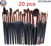 20pcs Makeup Brushes Kit Set Powder Foundation Eyeshadow Eyeliner Lip Brush