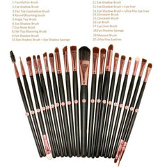 20pcs Makeup Brushes Kit Set Powder Foundation Eyeshadow Eyeliner Lip Brush