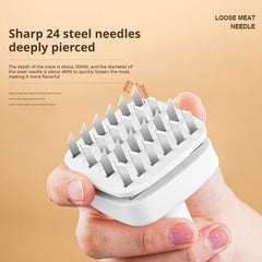 Stainless Steel Meat Tenderizer Needle Tool, Meat Tenderizer Tool with Ultra Sharp Stainless Steel Needle Blades