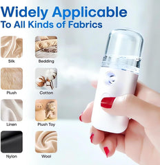 2PCS Easy Care Sunshine 15s Heat-Up Mini Travel Steamer Rechargeable Cordless Clothes Steamer Battery Operated Eco-friendly