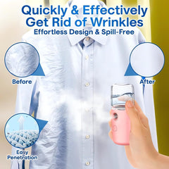 2PCS Easy Care Sunshine 15s Heat-Up Mini Travel Steamer Rechargeable Cordless Clothes Steamer Battery Operated Eco-friendly