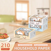 3-layer Thick Wooden Portable Embossed Napkin Paper Towels Mouth Wiping Wipes