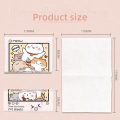 3-layer Thick Wooden Portable Embossed Napkin Paper Towels Mouth Wiping Wipes