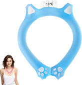 Neck Cooling Tube, 2024 New Reusable Cooling Collar, Ice Neck Cooler for Outdoor Indoor, Relief for Hot Flashes and Summer