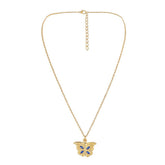 New Women's Butterfly I Love You Love Album Box Pendant Necklace Jewelry