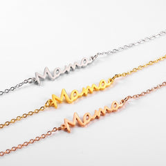Personalized Alloy Bracelet for New Moms - Mother’s Day Simple Fashion Jewelry Gift