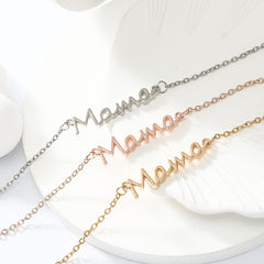 Personalized Alloy Bracelet for New Moms - Mother’s Day Simple Fashion Jewelry Gift