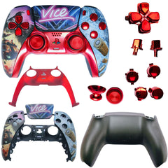 PS5 Controller Custom Shell with GTA Pattern - DIY Replacement Parts