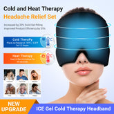 Odorless Migraine Relief Cap with Hot/Cold Therapy & 360° Gel Coverage