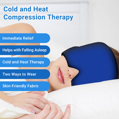 Odorless Migraine Relief Cap with Hot/Cold Therapy & 360° Gel Coverage