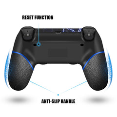 Wireless Controller for PS4, Custom Design V2 Gamepad Joystick for PS4 with Non-Slip Grip of Both Sides and 3.5mm Audio Jack! Thumb Caps Included!