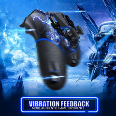 Wireless Controller for PS4, Custom Design V2 Gamepad Joystick for PS4 with Non-Slip Grip of Both Sides and 3.5mm Audio Jack! Thumb Caps Included!