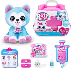 Pet Shop Surprise S3 Puppy Rescue (Wole Dog) by ZURU Surprise Puppy Plush, Ultra Soft Plushies