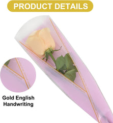 3PCS Bouquet Set with Plastic Transparent Packaging, Silk Ribbon, Simulated Bouquet Mother's Day Valentine's Day