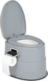 Portable Toilet - I/O Commode w/Detachable Bucket Holder, Lightweight Camping/Boat/Van/Emerg