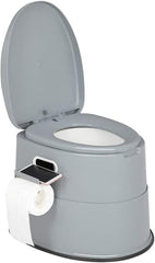 Portable Toilet - I/O Commode w/Detachable Bucket Holder, Lightweight Camping/Boat/Van/Emerg