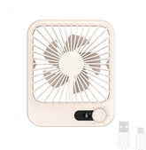 Travel Fan Desk Fan Portable USB Rechargeable Fan Small Table Fans,2000mAh 180° Tilt Folding Personal Fan With Power Display