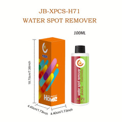Powerful water spot remover and hard water remover for bathrooms, shower doors, ceramic tiles, and stainless steel