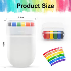 Rainbow Pride Face Paint, Rainbow Stripe Fan Brush - Parade/Celebration/Cosplay/Party/Halloween Makeup (2pk)