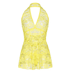 Sexy Women's Lingerie Floral Lace Sleepwear Underwear Dress See-Thru Babydoll