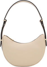 Small Crescent Smooth PU Leather Underarm Shoulder Bag
